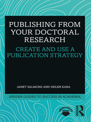 cover image of Publishing from your Doctoral Research
